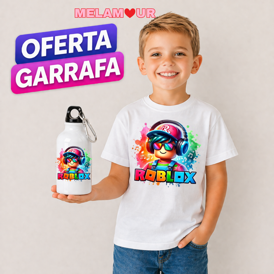 T-shirt Personalizada + Oferta Garrafa | Criança