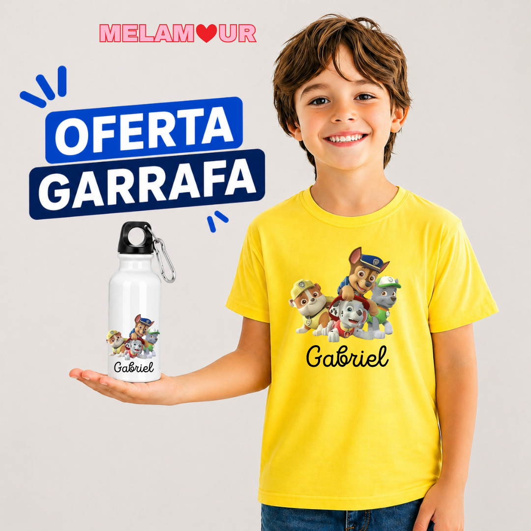 T-shirt Personalizada + Oferta Garrafa | Criança