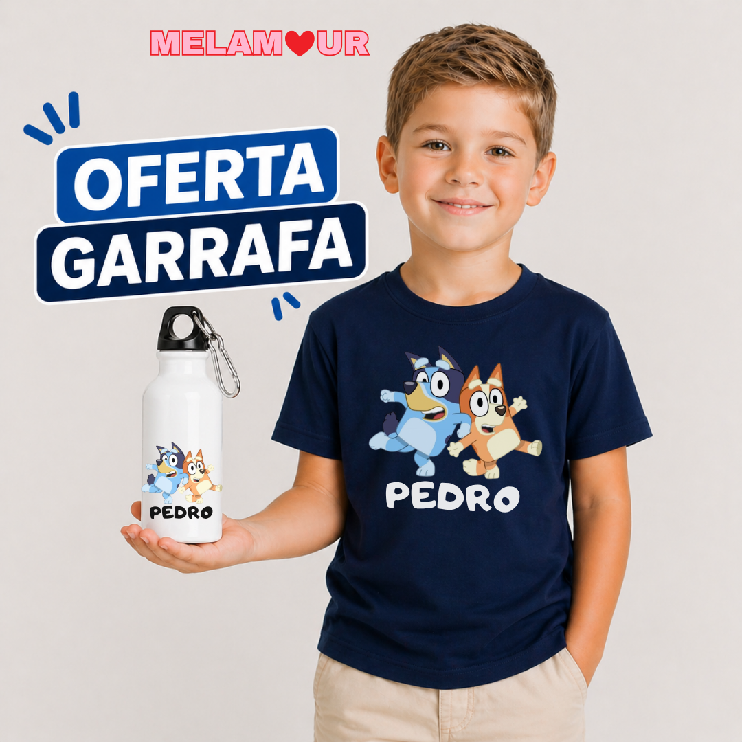 T-shirt Personalizada + Oferta Garrafa | Criança