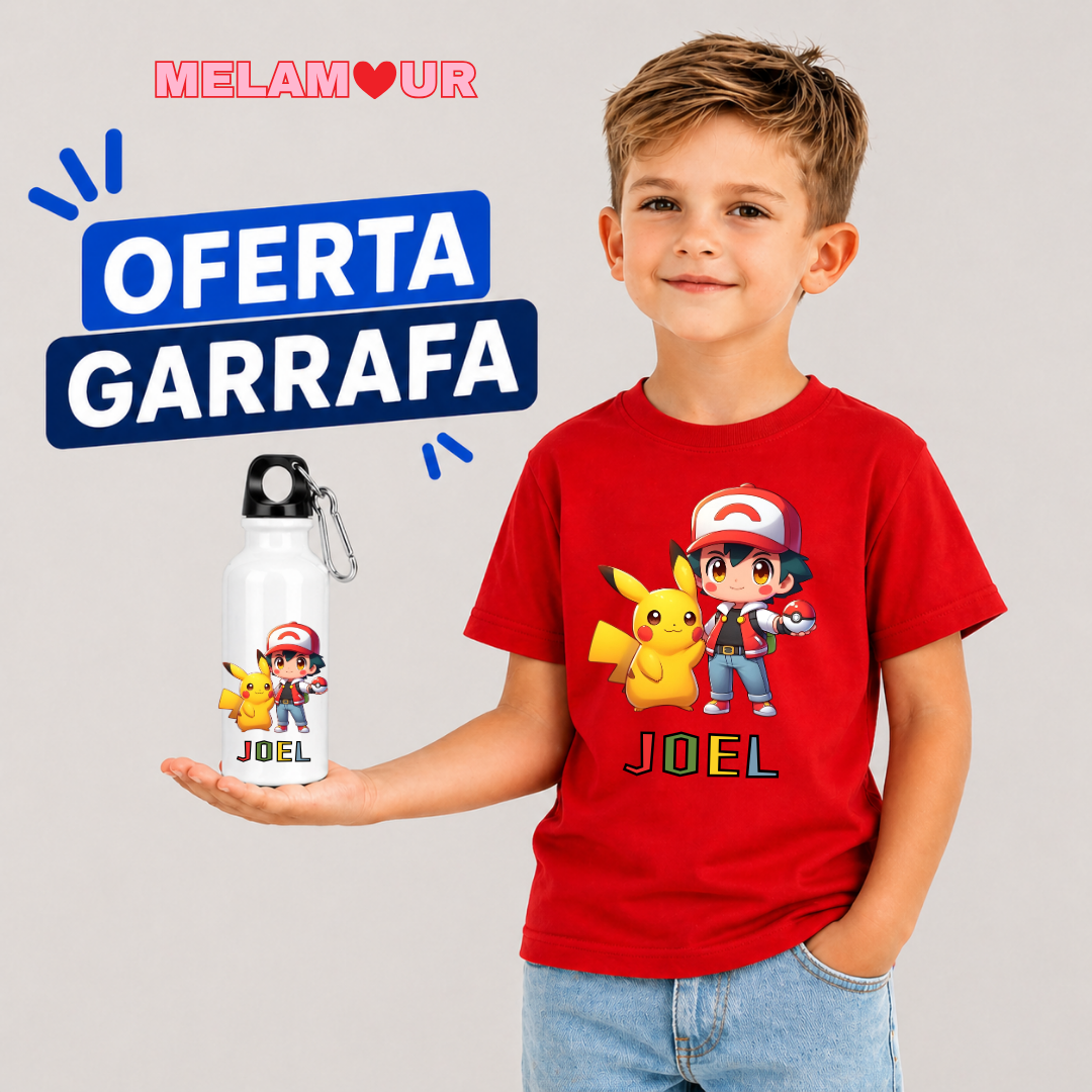 T-shirt Personalizada + Oferta Garrafa | Criança