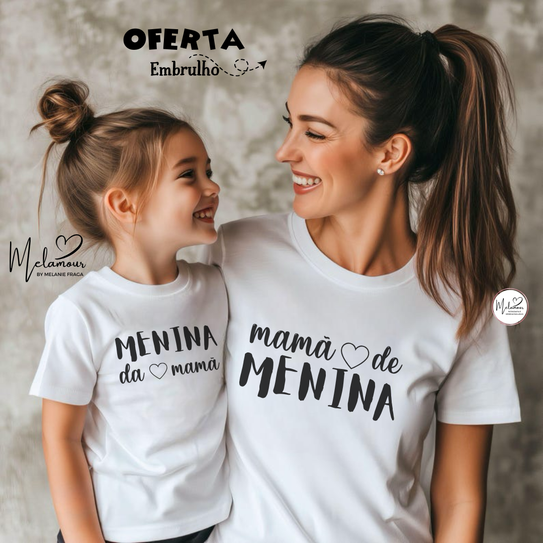 Conjunto T-shirts Personalizadas Dia da Mãe