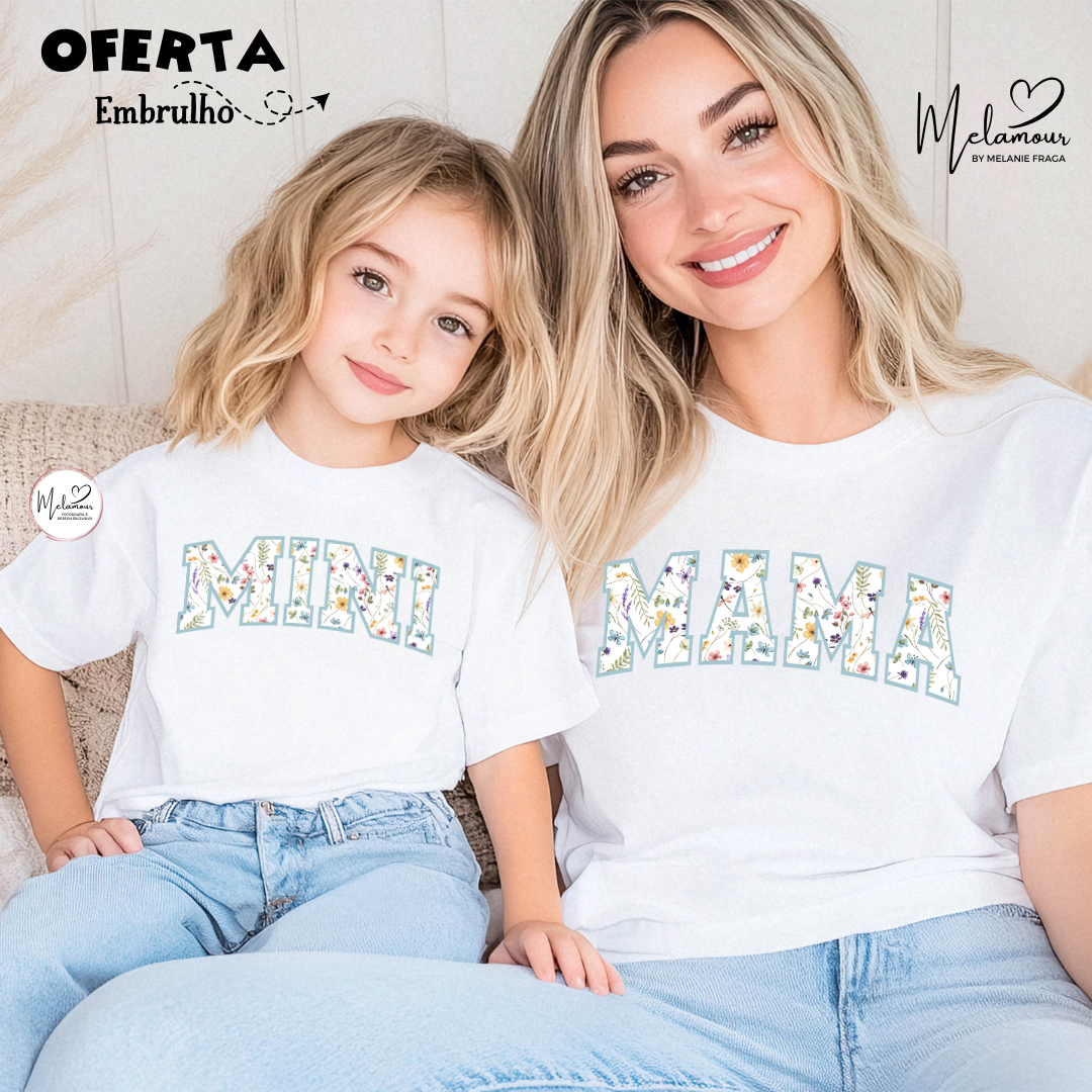 Conjunto T-shirts Personalizadas Dia da Mãe