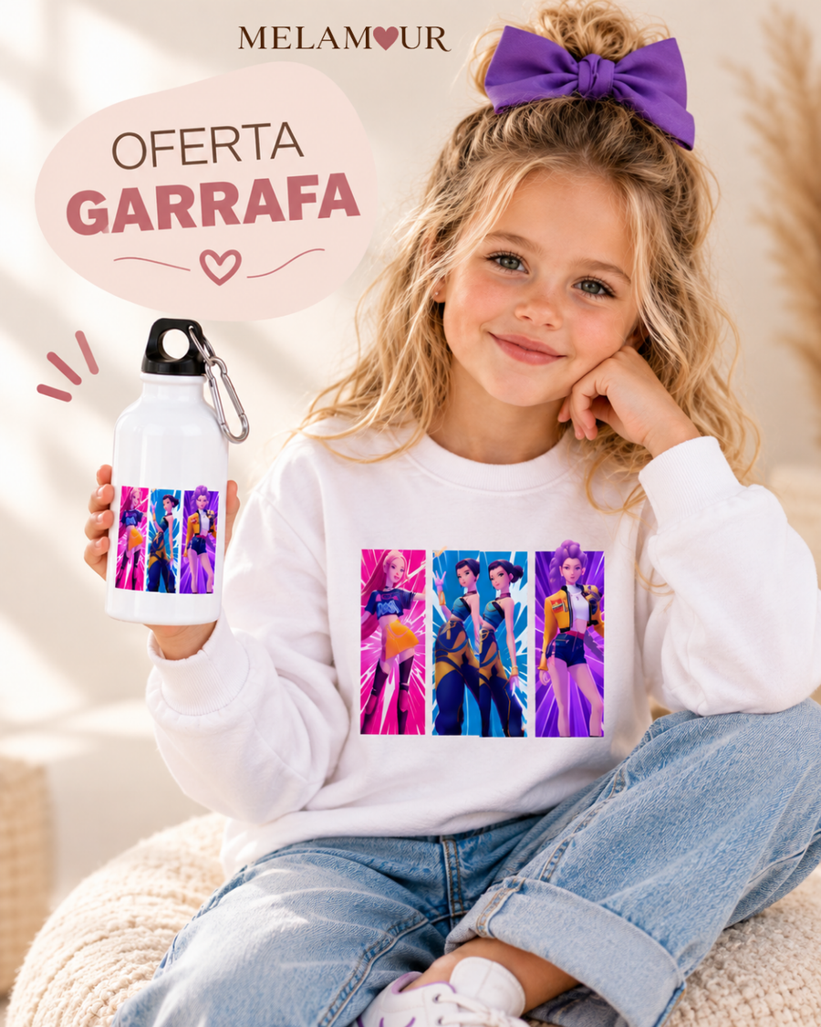 Guerreiras Pop em Painéis | Coleção Especial c/ Oferta Garrafa
