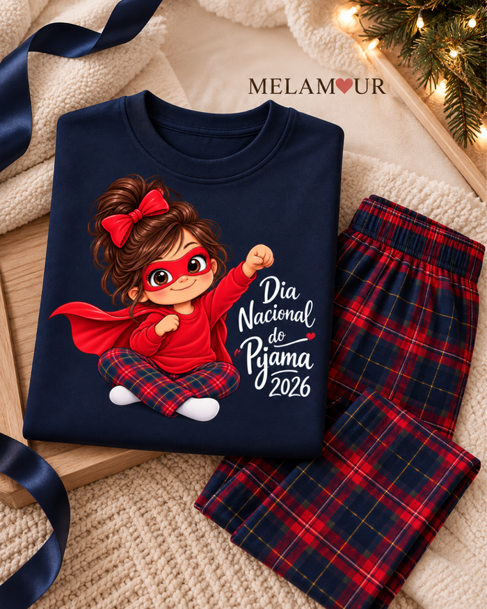 Pijama de Natal · Super-Heroína Dia do Pijama