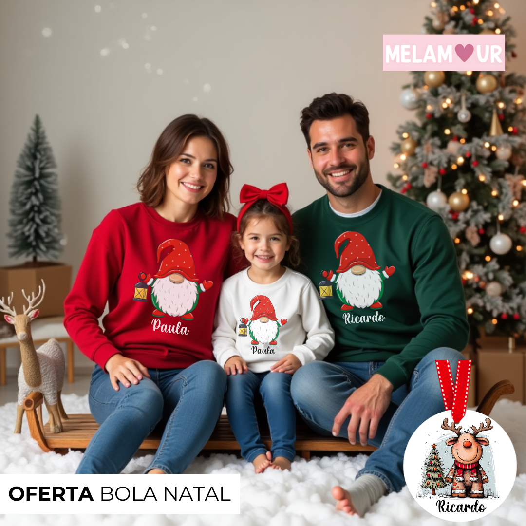 Camisola de Natal Personalizada | Adulto ou Criança