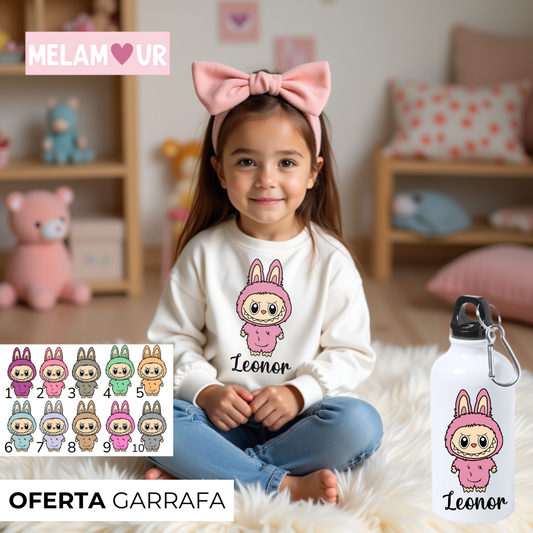 Camisola personalizada + Oferta garrafa - Criança