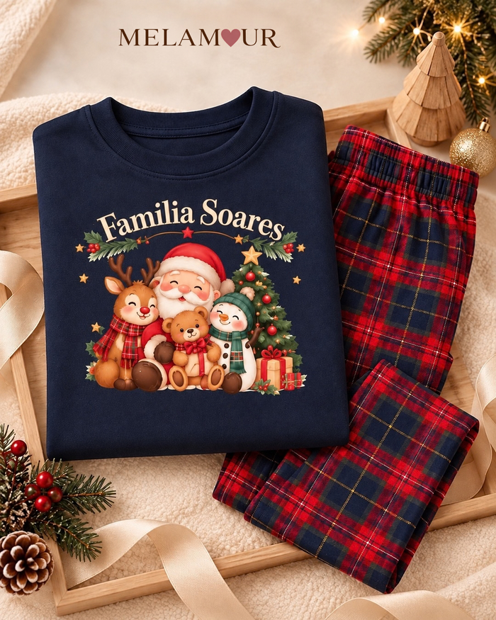 Pijama de Natal · Família de Natal