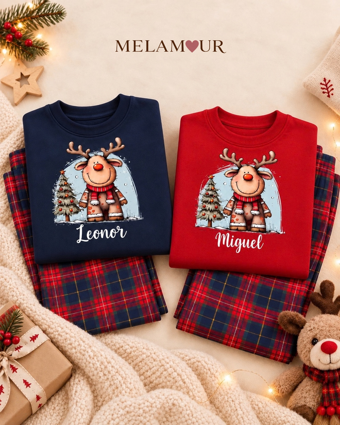 Pijama de Natal · Rena Divertida