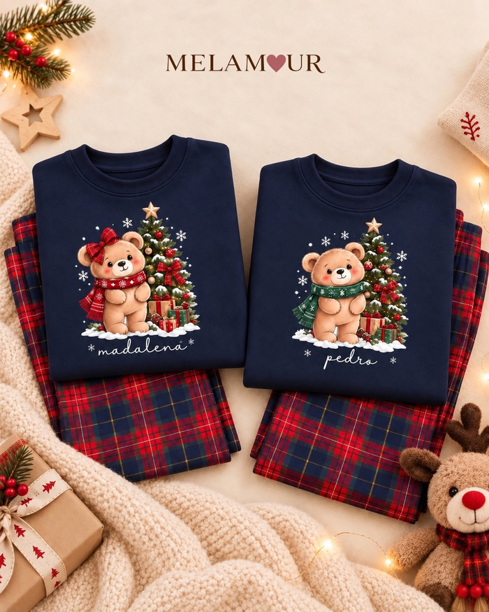 Pijama de Natal · Ursinho de Natal