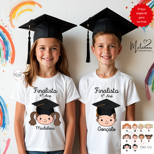 T-shirt personalizada Finalistas