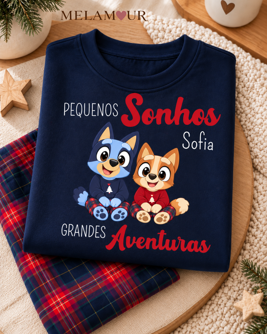 Pijama de Natal · Pequenos Sonhos Grandes Aventuras
