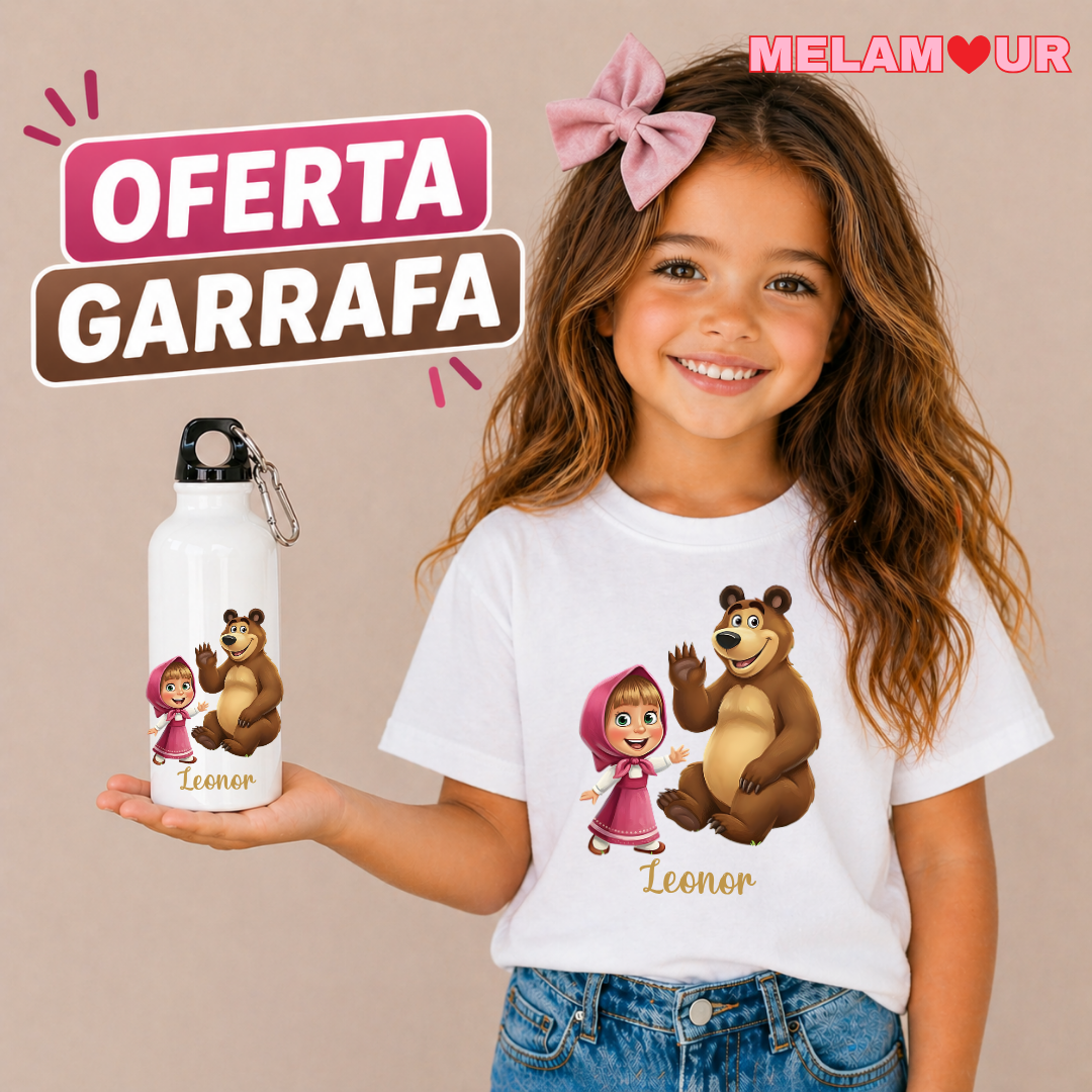 T-shirt Personalizada + Oferta Garrafa | Criança