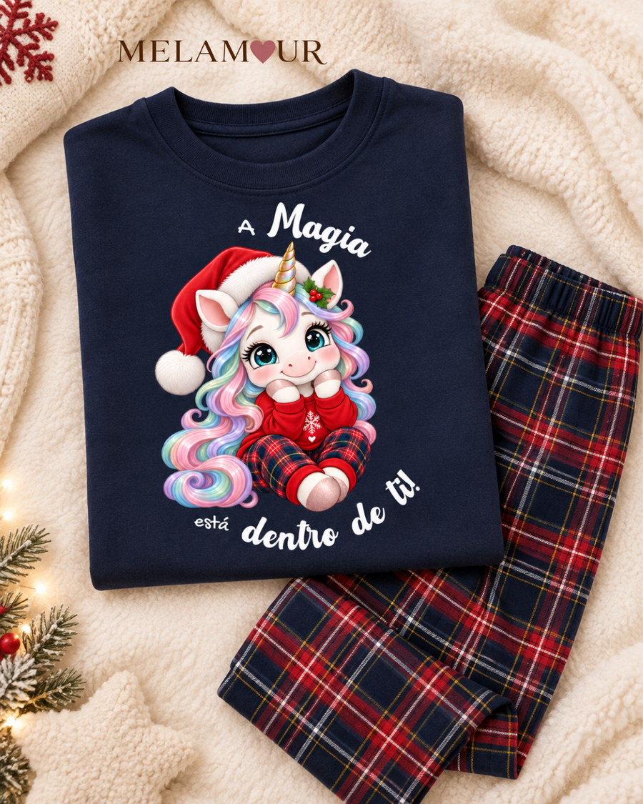 Pijama de Natal · Unicórnio A Magia Está Dentro de Ti