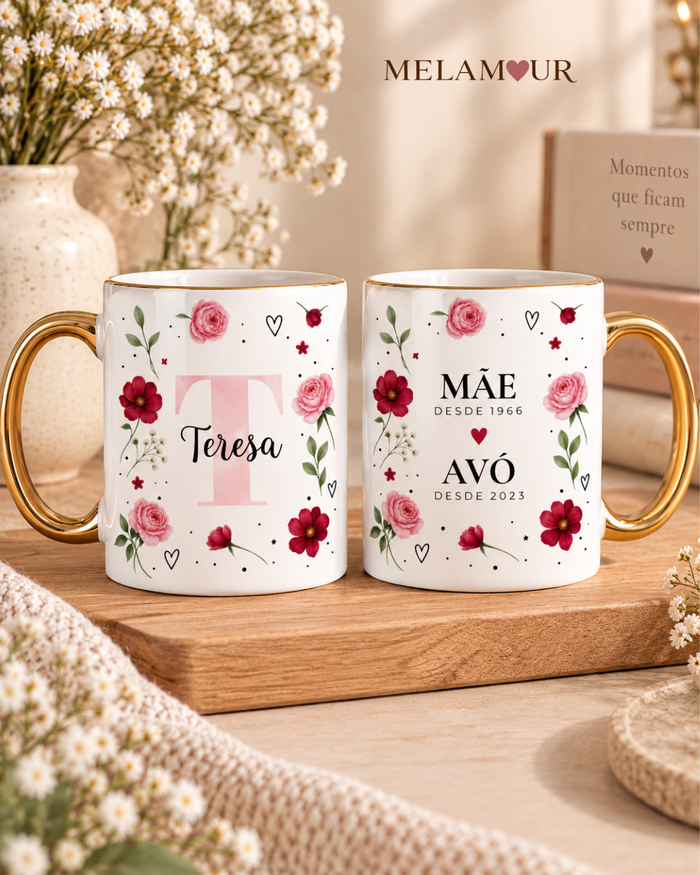 Mãe e Avó | Caneca Dourada
