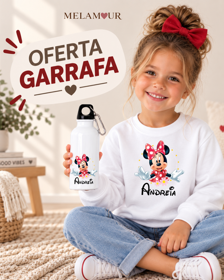 Ratinha com Laço e Nome | Coleção Especial c/ Oferta Garrafa
