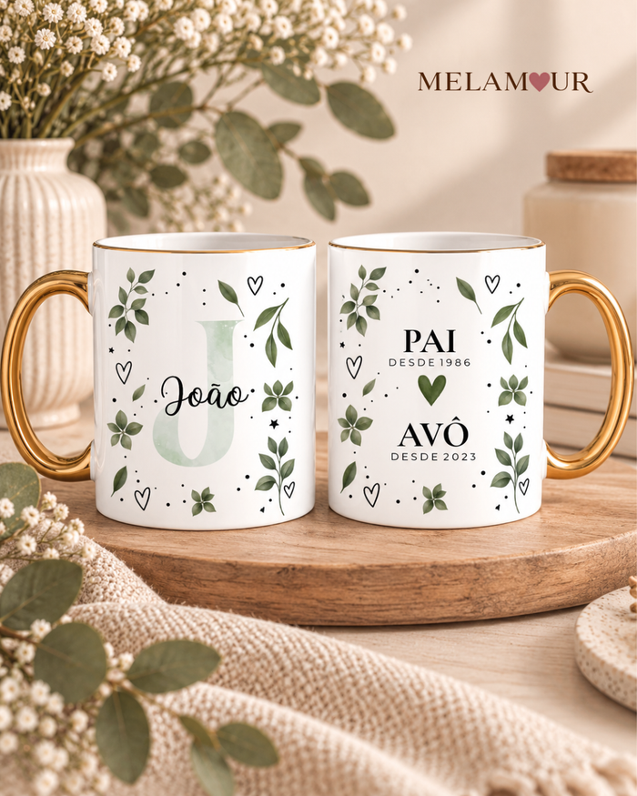 Pai e Avô | Caneca Dourada