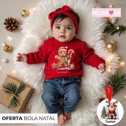 Camisola de Natal Personalizada | Bebé