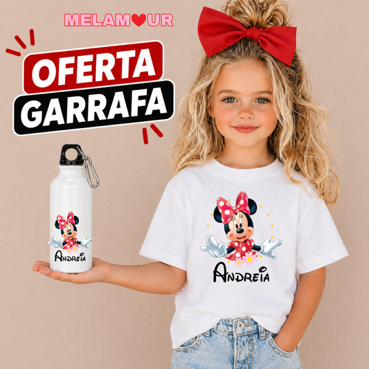 T-shirt Personalizada + Oferta Garrafa | Criança