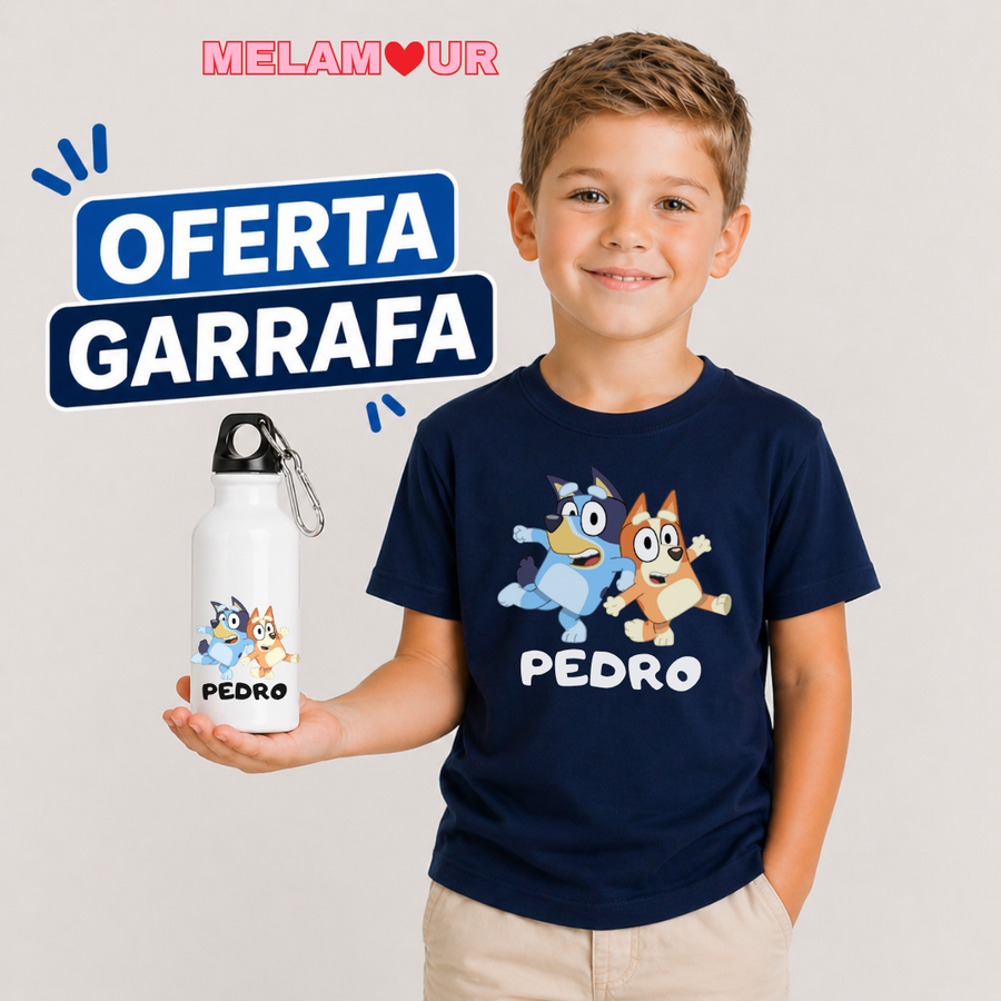 T-shirt Personalizada + Oferta Garrafa | Criança