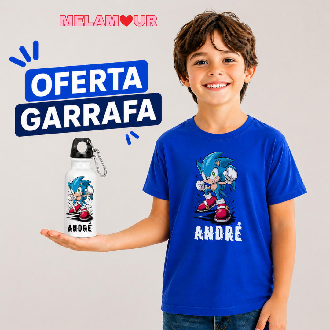 T-shirt Personalizada + Oferta Garrafa | Criança