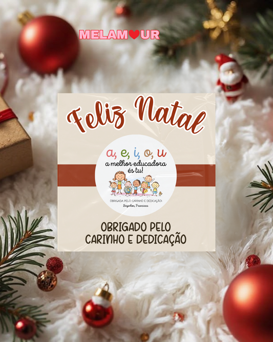 Crachá ou Iman personalizado c/ cartão | Natal