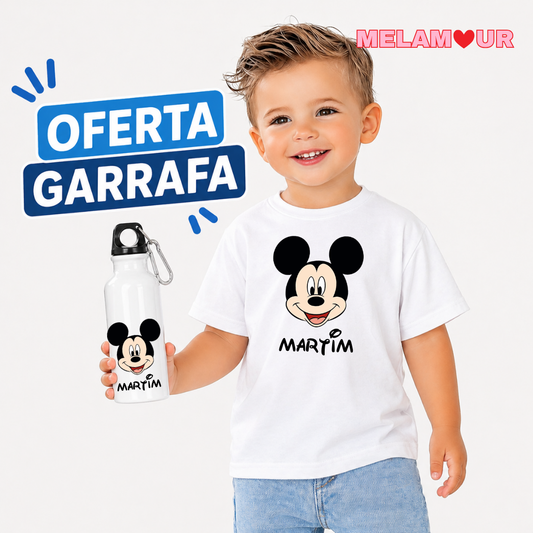 T-shirt Personalizada + Oferta Garrafa | Criança