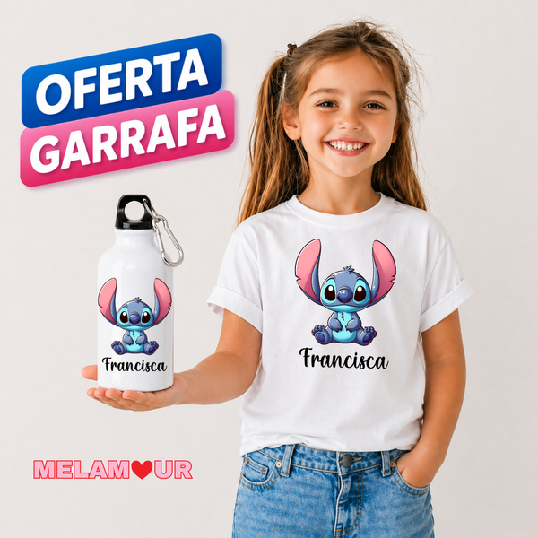 T-shirt Personalizada + Oferta Garrafa | Criança