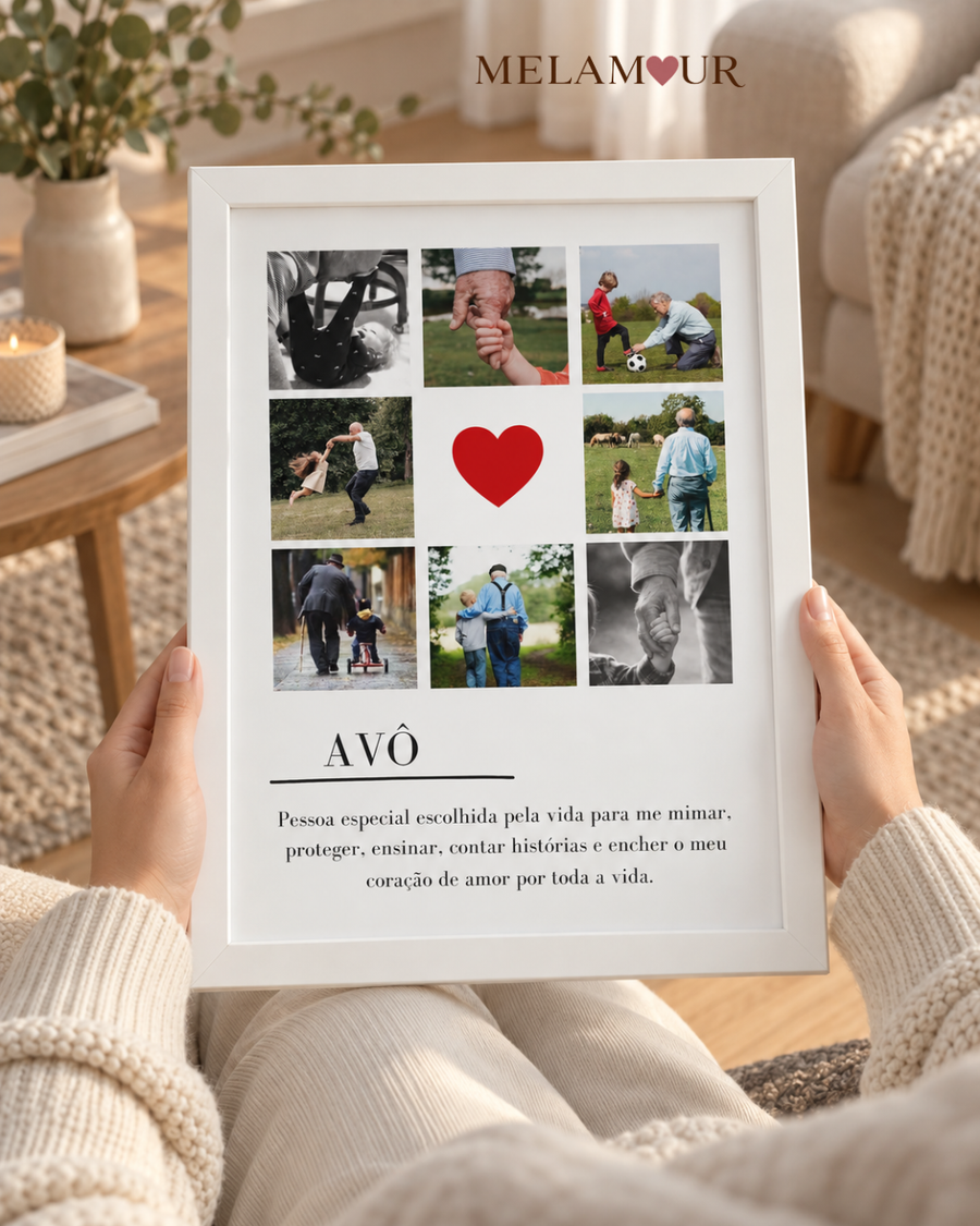 Avô | Quadro Personalizado com Fotografias