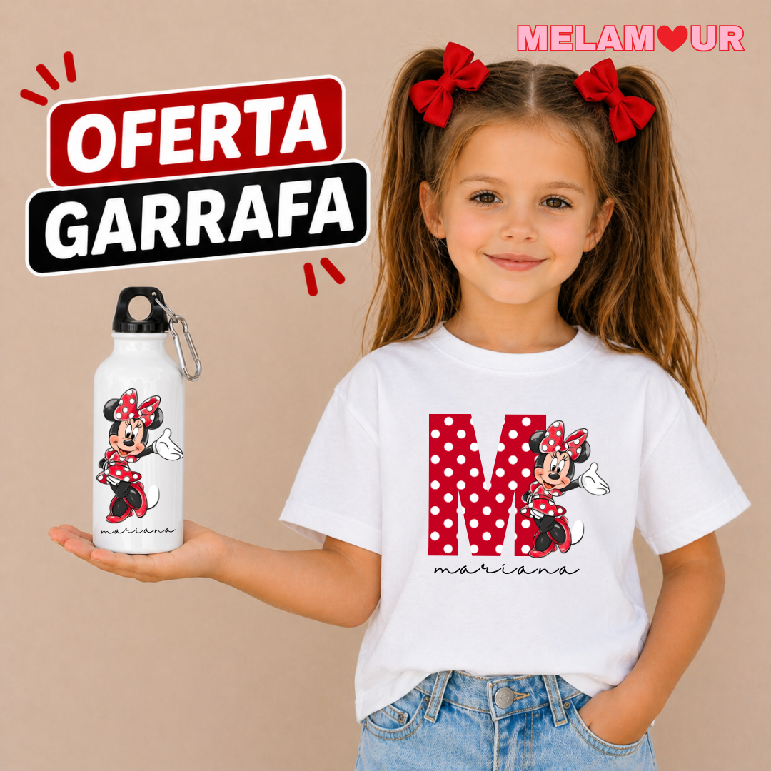 T-shirt Personalizada + Oferta Garrafa | Criança