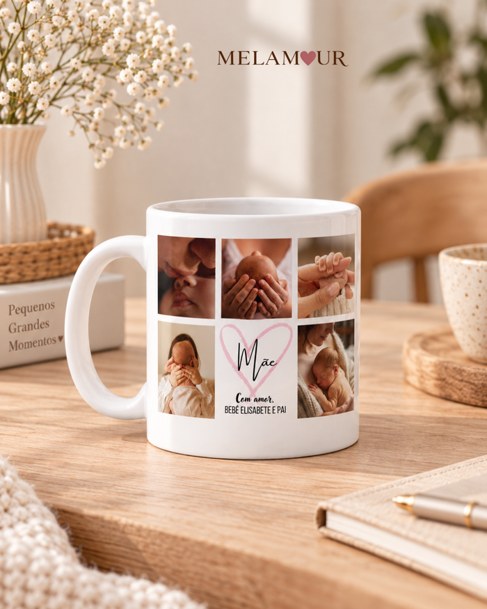 Mãe, Com Amor | Caneca com Fotografias
