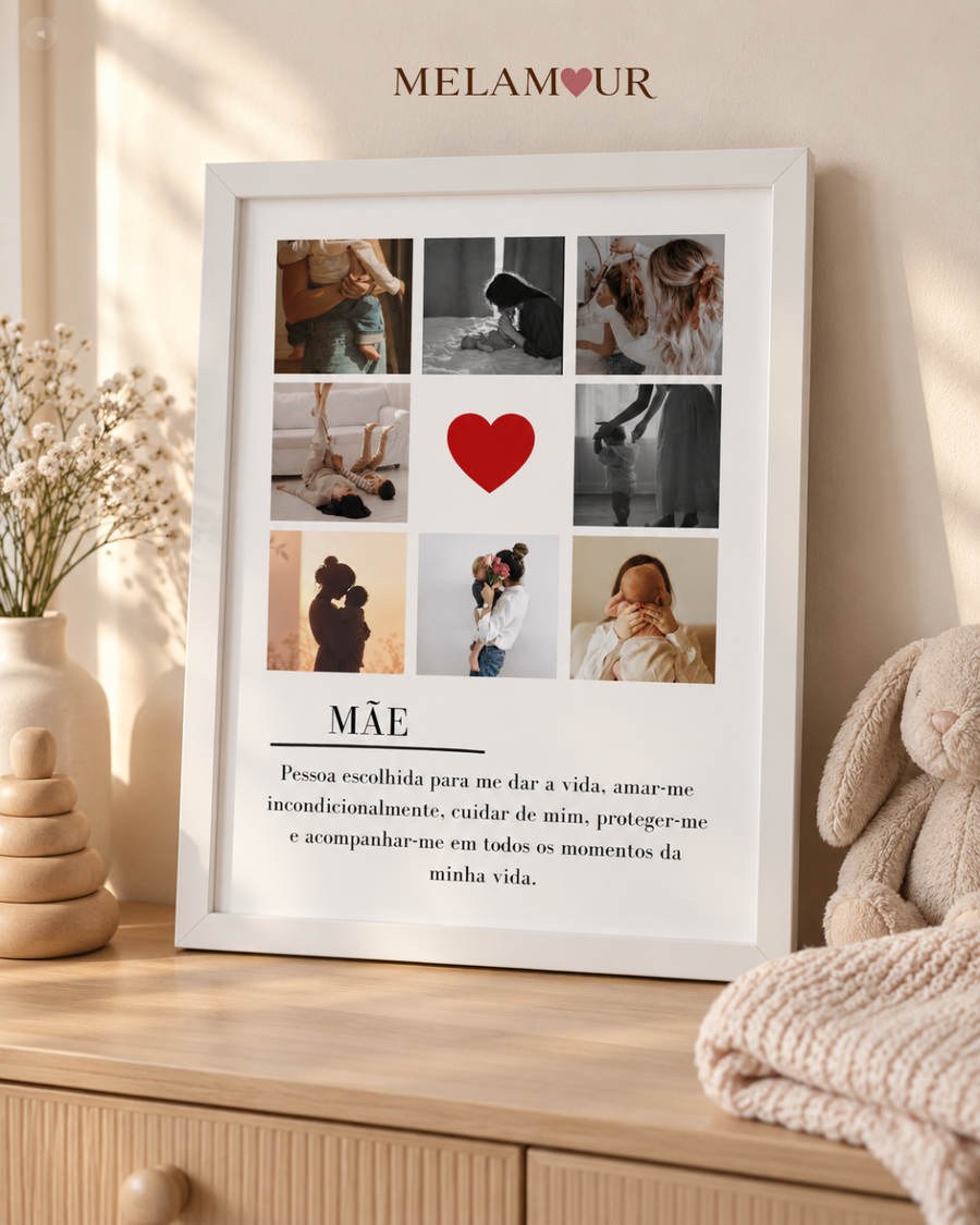 Mãe | Quadro Personalizado com Fotografias