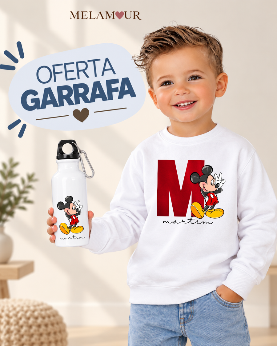 Ratinho com Inicial | Coleção Especial c/ Oferta Garrafa