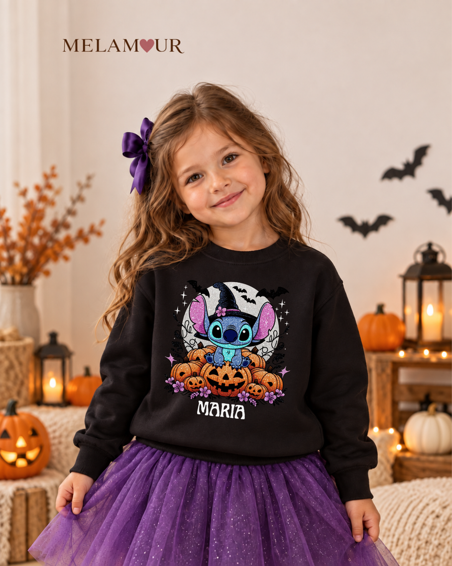 Stitch Halloween com Nome | Roupa Personalizada