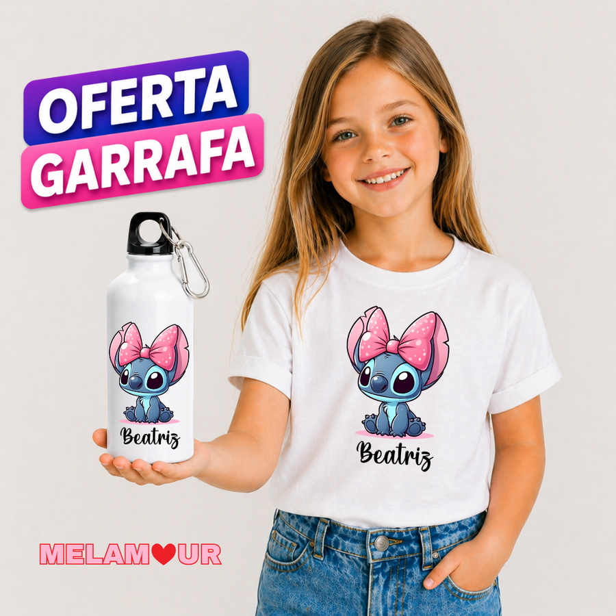 T-shirt Personalizada + Oferta Garrafa | Criança