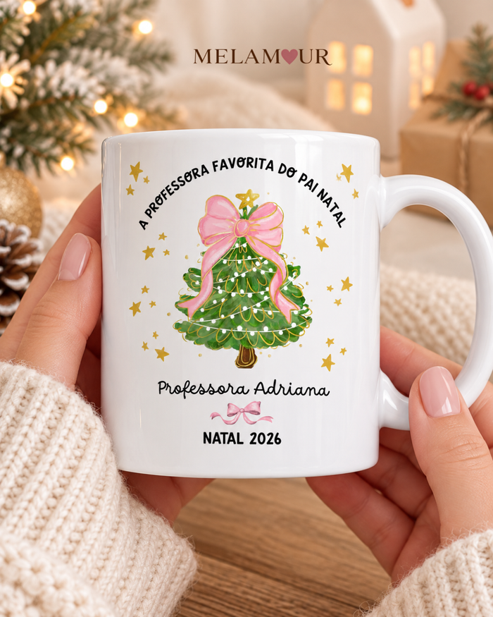 A Professora Favorita do Pai Natal | Caneca Professora
