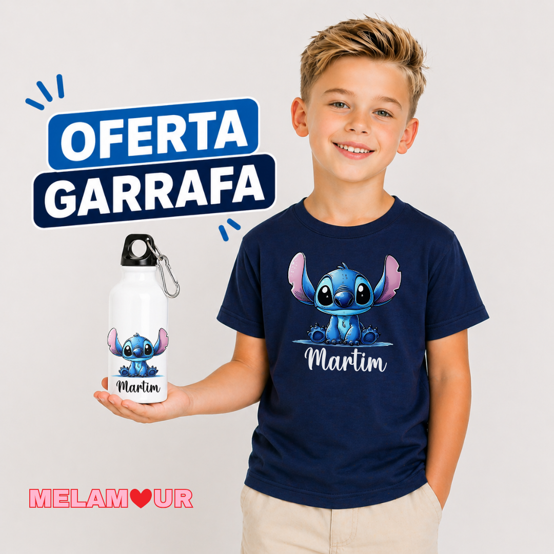 T-shirt Personalizada + Oferta Garrafa | Criança