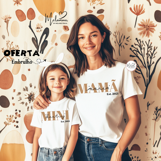 Conjunto T-shirts Personalizadas Dia da Mãe
