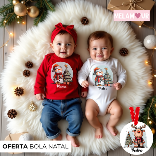 Camisola de Natal Personalizada | Bebé