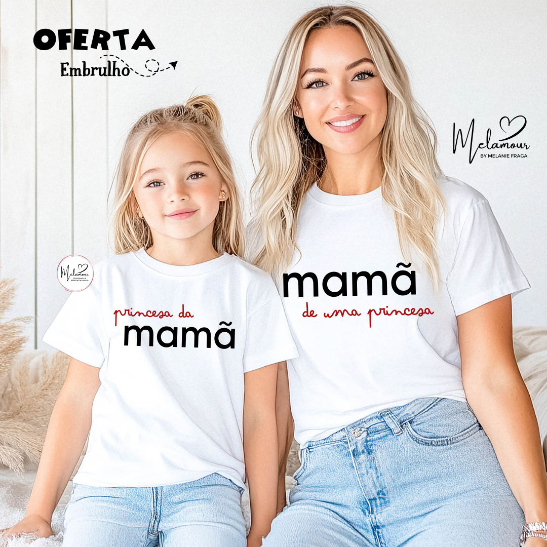 Conjunto T-shirts Personalizadas Dia da Mãe