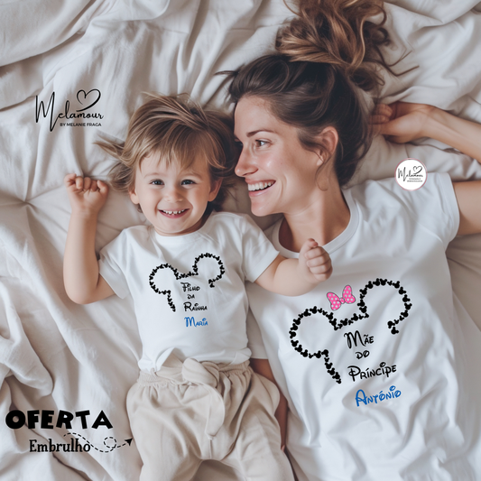Conjunto T-shirts Personalizadas Dia da Mãe