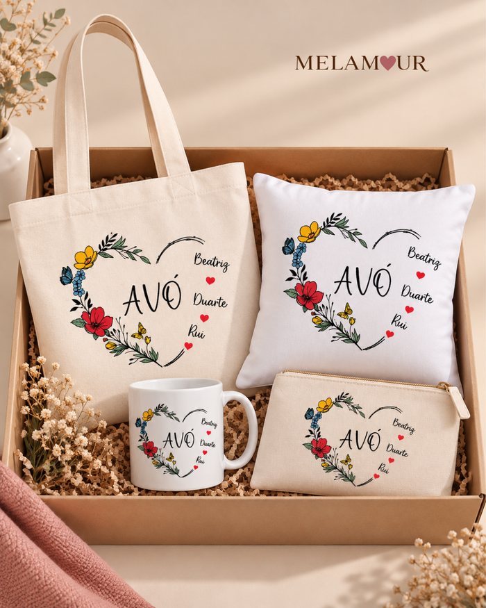 Avó Floral com Nomes