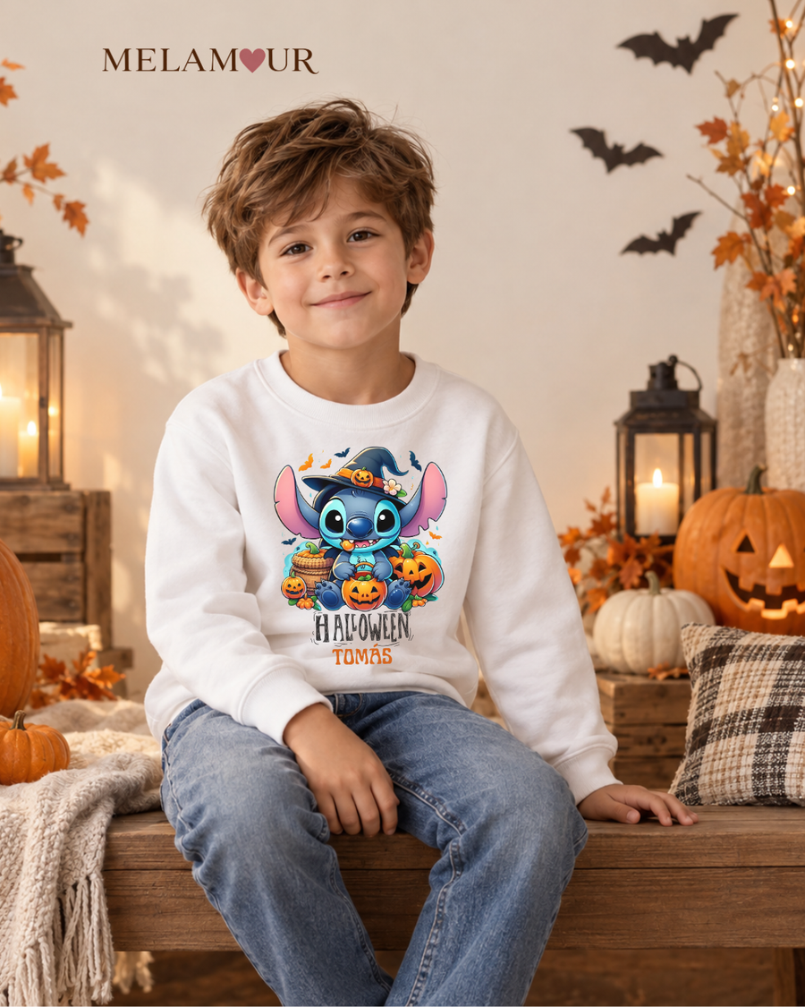 Stitch Halloween com Nome | Roupa Personalizada