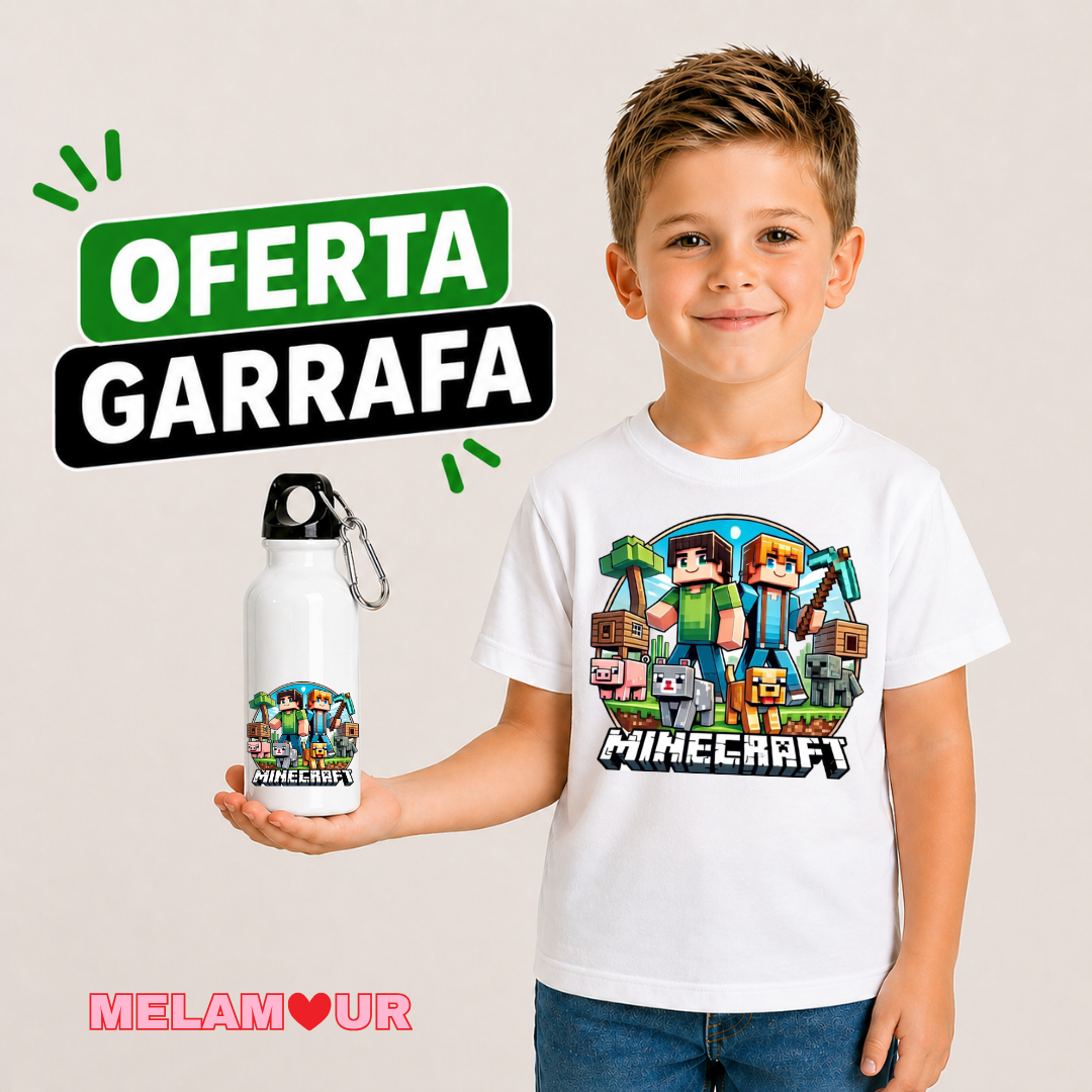 T-shirt Personalizada + Oferta Garrafa | Criança