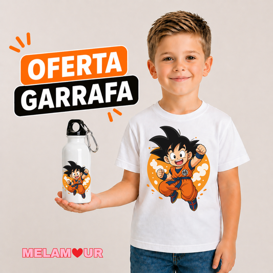 T-shirt Personalizada + Oferta Garrafa | Criança