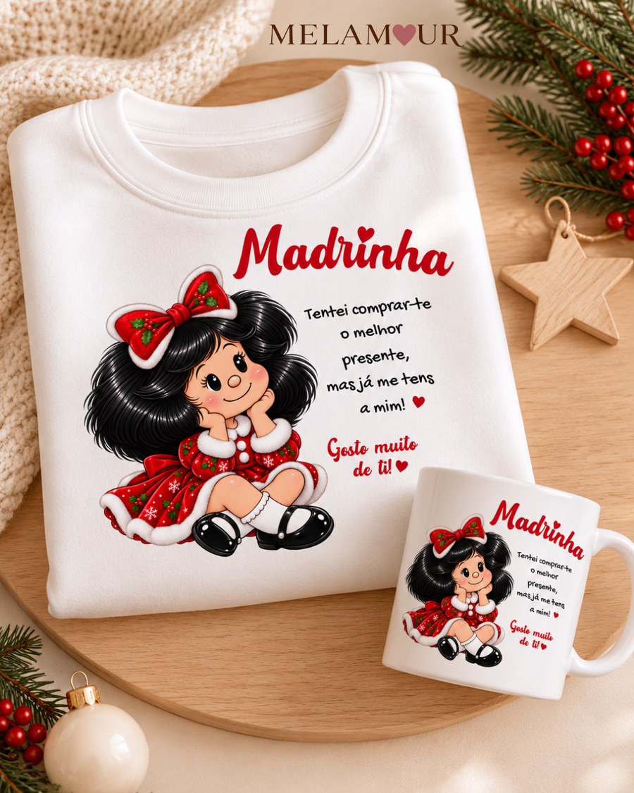 Madrinha, Já Me Tens a Mim | Conjunto Sweat e Caneca