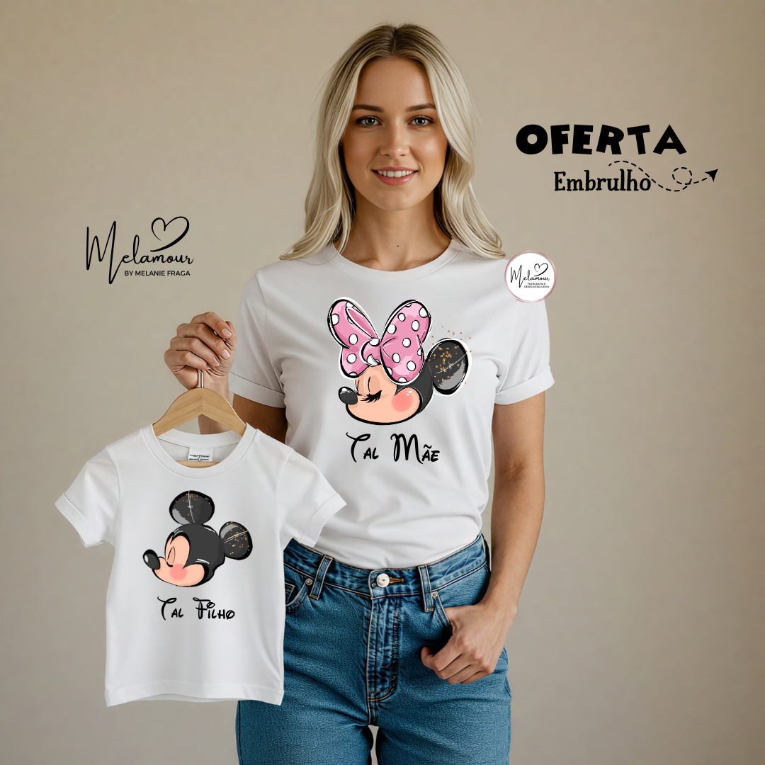 Conjunto T-shirts Personalizadas Dia da Mãe