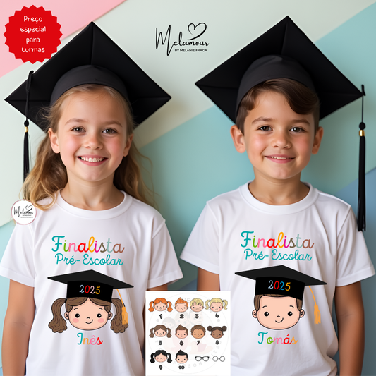 T-shirt personalizada Finalistas