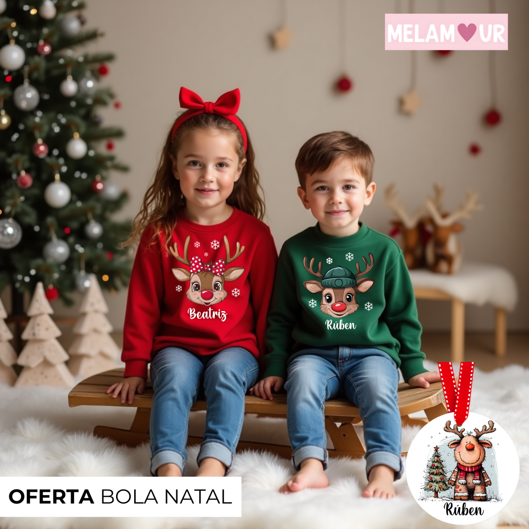 Camisola de Natal Personalizada | Adulto ou Criança