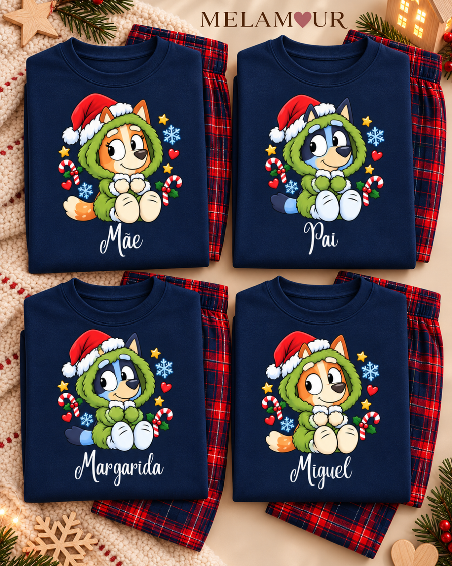 Pijama de Natal · Família de Amiguinhos