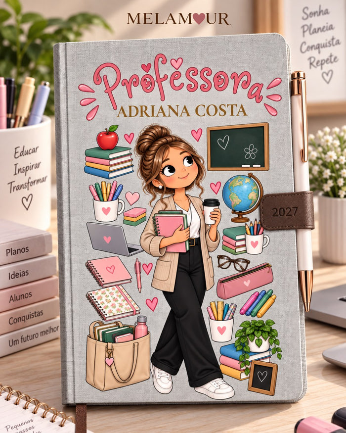 Agenda de Professora Personalizada 2027
